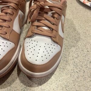 Nike Women's Brown and White Sneakers
